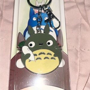 Totoro Keychain - Green and Yellow